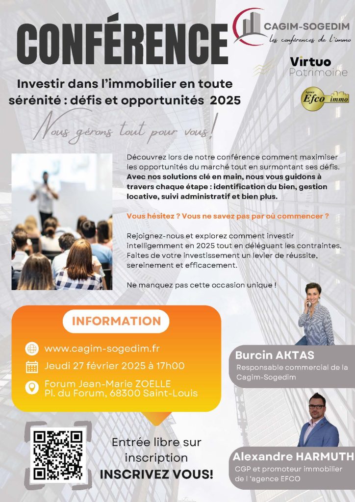 Conférence : Investir dans l’immobilier en toute sérénité – défis et opportunités 2025